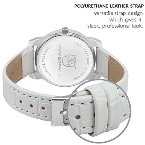 BIGOWL Travel Watch Airplane Wanderlust World Map Design Leather Strap ...
