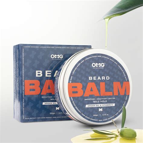 OMG Beard Balm 100gm | Agran Oil | Enriched with Vitamin E | for Mild ...