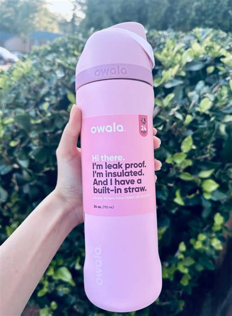 Owala 24 Oz. Owala FreeSip Stainless Steel Water Bottle in Rose Quartz ...