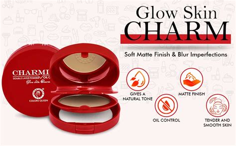 Buy Colors Queen 2-in-1 Charming Compact Powder – 01 Ivory, 20g | Oil ...