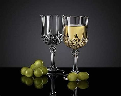 Buy PrimeWorld Crystal Clear Wine Glasses Set of 6 Pcs 180 ml - Red ...