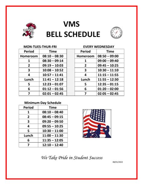 Bell Schedules - Worksheets Library