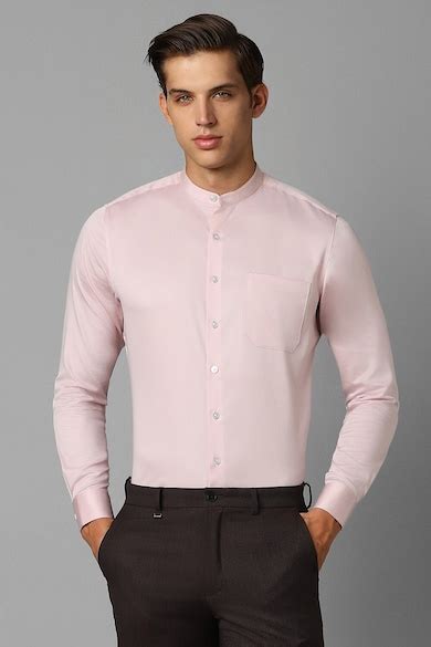 Buy Men Pink Slim Fit Solid Full Sleeves Formal Shirt Online - 39639447 ...
