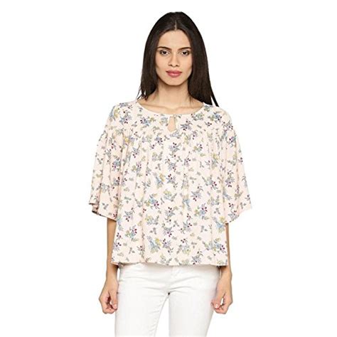 Forever Glam by Pantaloons Women's Flared Top (205000005802674, Orange ...