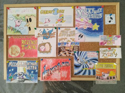 I have recreated the Kirby Superstar menu screen, adding a few things ...