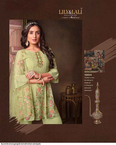 Lily & Lali Arizona Georgette Kurti Combo - 8347237428