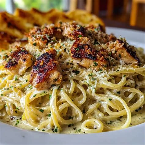 Creamy Italian Garlic Parmesan Chicken Pasta | Easy Dinner