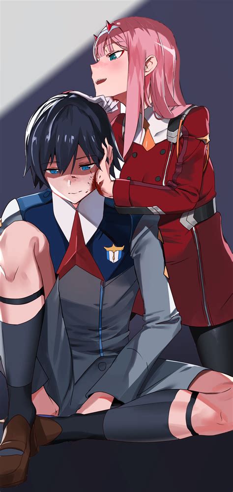 Anime Darling in the FranXX, Hiro (Darling In The FranXX), Pink Hair, Zero Two (Darling In The ...