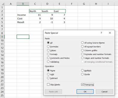 Image result for Copy Values Transpose