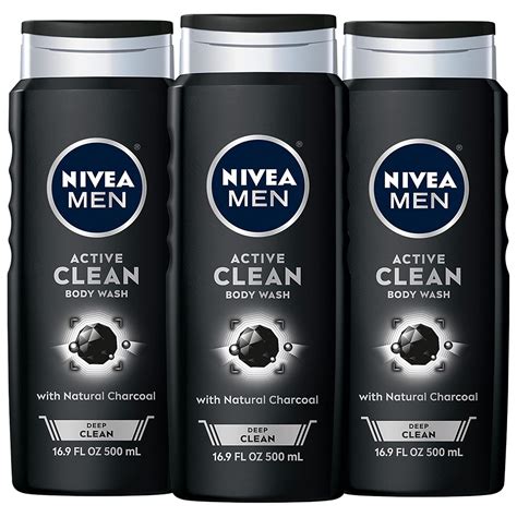 Buy NIVEA Men DEEP Active Clean Body Wash - 8-hour Fresh Scent with ...