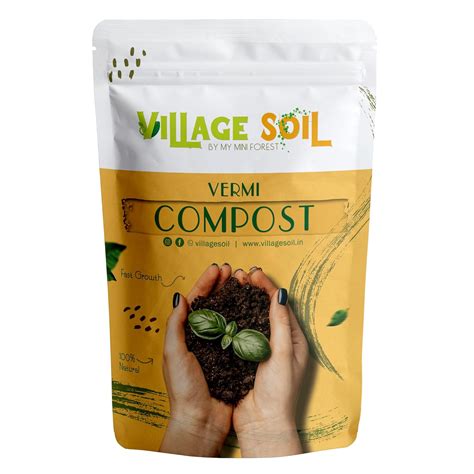 Village Soil Vermi Compost Nutrient-Rich Organic Fertilizer for Healthy ...