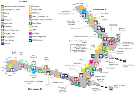 Terminal Maps | Palm Beach International Airport