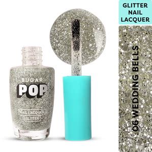SUGAR POP Nail Lacquer Glitter 06 Wedding Bells - Quick-drying | Chip ...