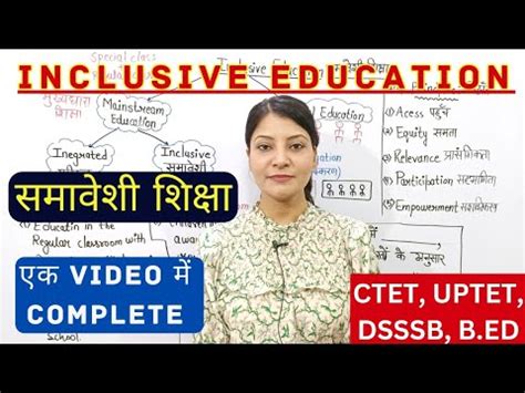 Meaning and Concepts: Inclusive Education Video Lecture - Child ...