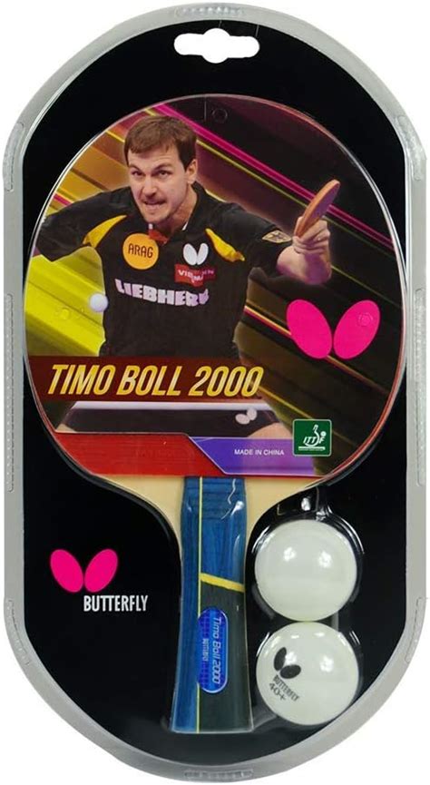 Buy Butterfly 8829 Timo Boll 2000 Wood Table Tennis Racket (Multicolour ...