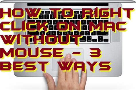 Image result for How to Right Click without a Mouse