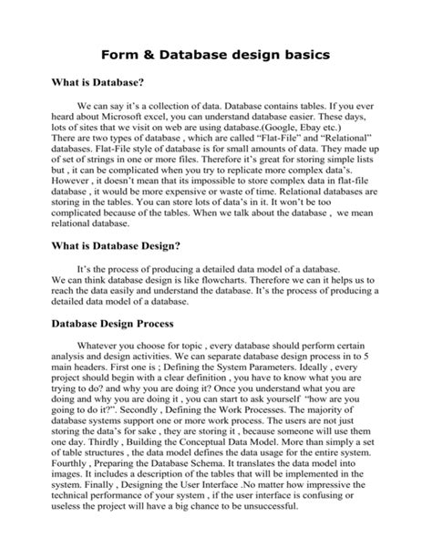 Database Design Basics 的图像结果
