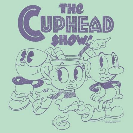 Buy Girl's The Cuphead Show! Mugman Ms. Chalice and Cuphead Distressed ...