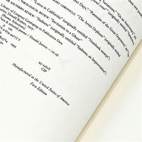 NEW AND SELECTED POEMS | Donald Justice | First edition stated