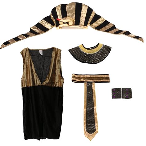AmWISH Men Ancient Egyptian King Ruler Tut Pharaoh Costume Halloween ...