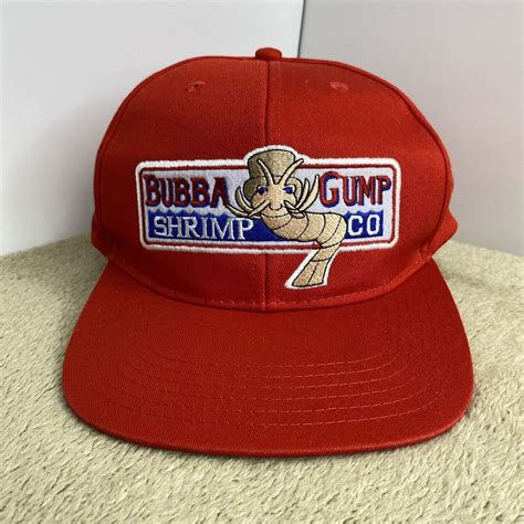 Shrimps Bubba Gump Hat Cap Mens One Size Red Snapback Forrest Gump ...
