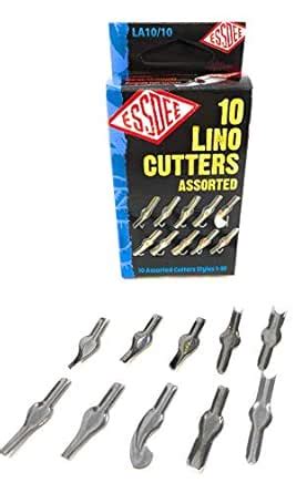 ESSDEE Linoleum Cutter Tools - Style 1 to 10 Sizes Lino Blades - High ...