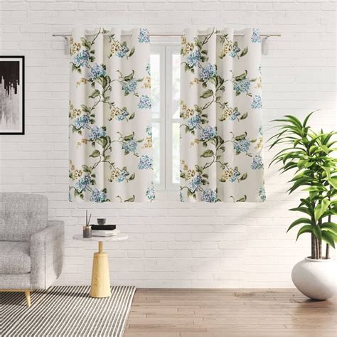 Buy Corsica Florish Set of 2 Floral Print Light Filtering Window ...