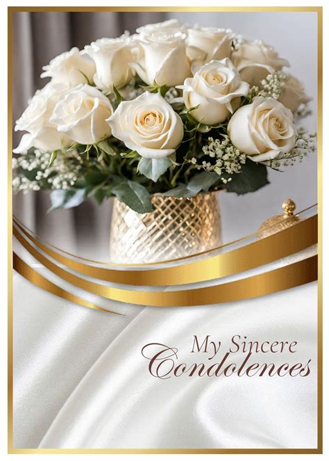 My Sincere Condolences - Condolence Greeting by Simply Shykeria