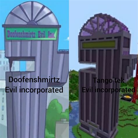 Are you with doofenshmirtz evil incorporated or tango tek evil ...