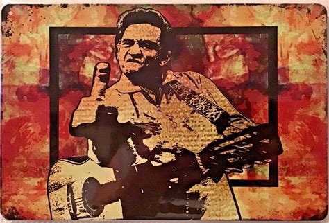 Johnny Cash Middle Finger Drawing