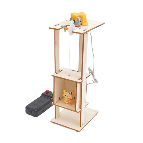 Wood Assembly DIY Electric Lift Kids Gifts Science – REES52