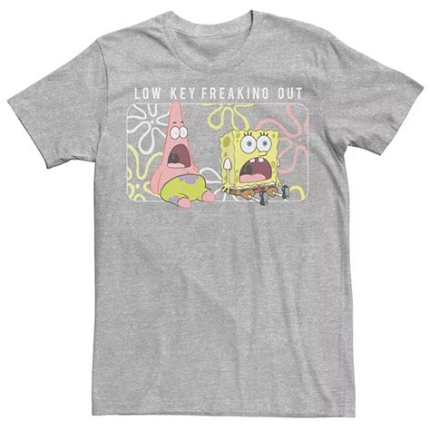 Men's Spongebob Patrick Low Key Freaking Out Tee