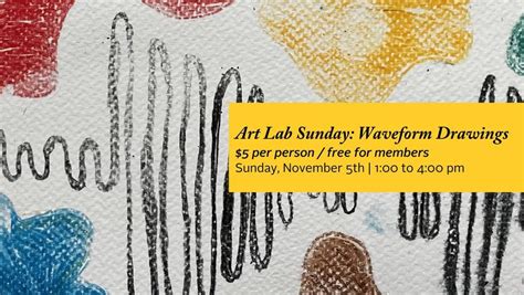 Art Lab Sunday: Waveform Drawings, Nanaimo Art Gallery, 5 November 2023 ...
