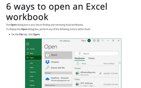 Image result for How to Open Excel Workbook