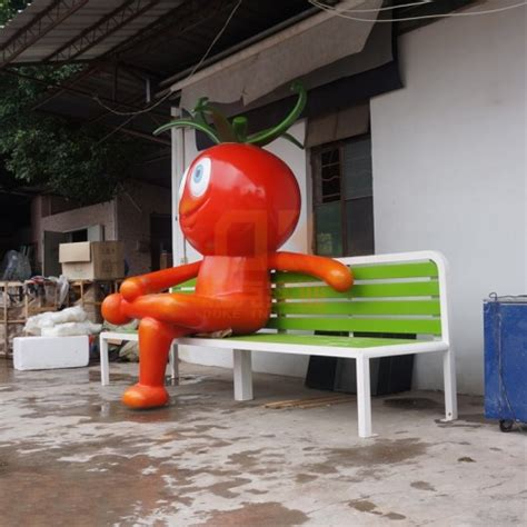 西红柿雕塑座椅_不锈钢坐凳 - 杜克实业