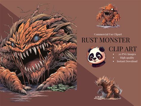 Fear the Rust: Rust Monster Clip Art for Dungeons and Dragons, Fantasy ...