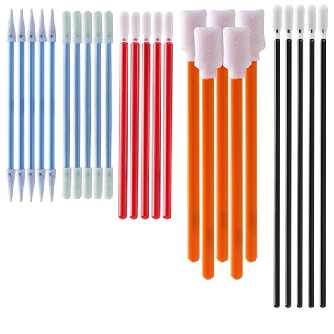 AAwipes Foam Tip Clean Swab Kit (5 Colors 5 Types, 100 Pack) Stick Foam ...