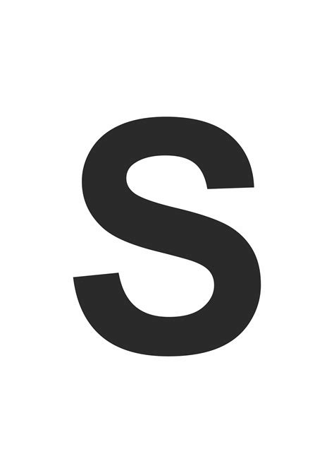 Download Free Large Printable Letter S - Free Printables
