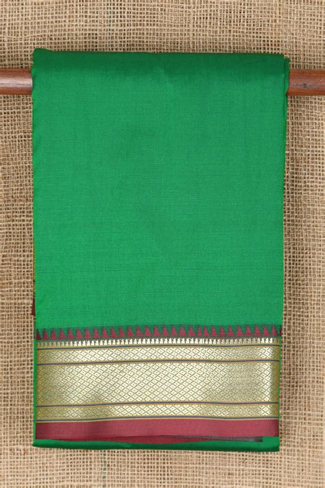 Zari Border In Plain Green Apoorva Art Silk Saree – Sundari Silks