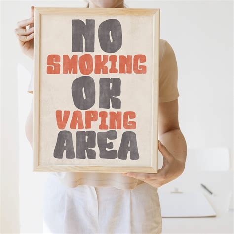 No Smoking Poster, Printable No Smoking No Vaping Poster, No Smoking ...