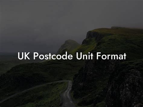 Postcode Format 的图像结果