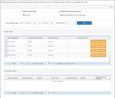 View Challan Status - TDSMAN Online Ver. 1.1 - User Manual