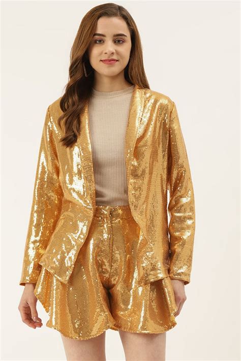 Gold sequined co-ord set