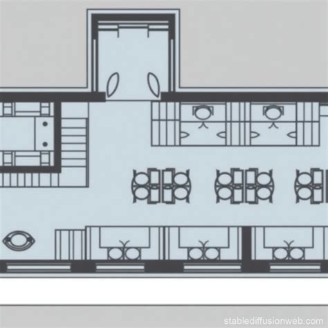 Professional Restaurant Floor Plan | Stable Diffusion Online