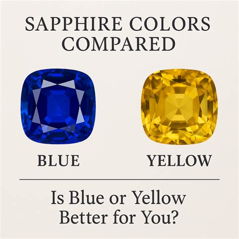 Sapphire Colors Compared: Is Blue or Yellow Better for You?