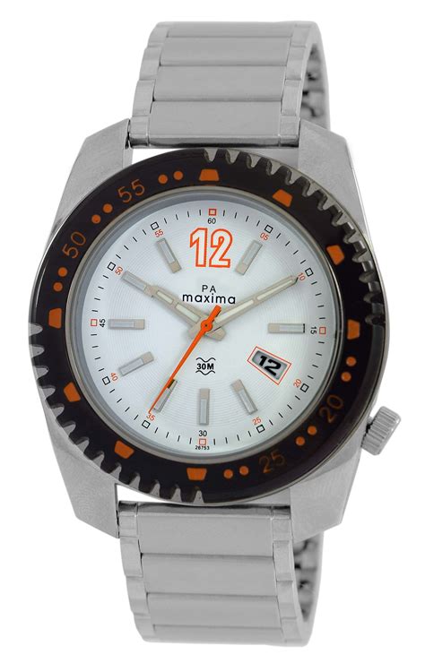 Maxima ATTIVO Men White Dial Analogue Watch - 26753CMGT