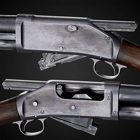 ArtStation - Winchester 1897 Trench Shotgun | Winchester 1897 ...
