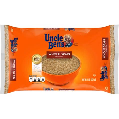 Amazon.com : UNCLE BEN'S Whole Grain Brown Rice Bag, 5lb. : Grocery ...