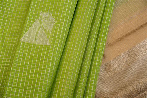 Palam Silks | Bridal Silk Sarees | Lime Green Handloom Kanchpuram Silk ...
