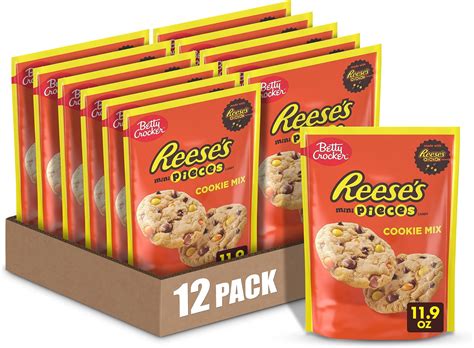 Amazon.com : Betty Crocker REESE'S Mini Pieces Candy Cookie Mix, Peanut ...